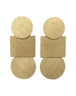 18k Gold Plated Brass Popova Earrings