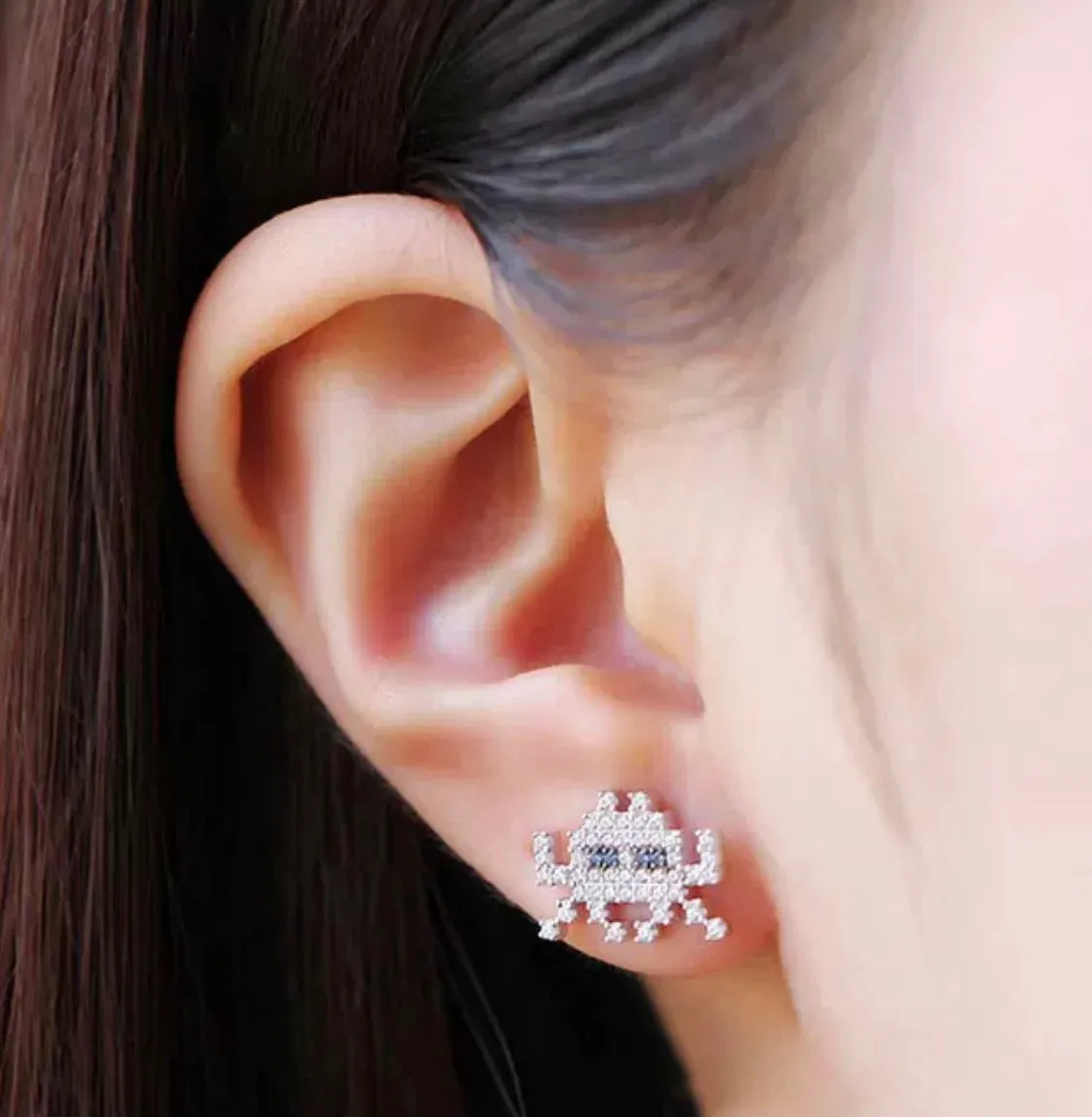 Asymmetrical Space Shooter Earrings