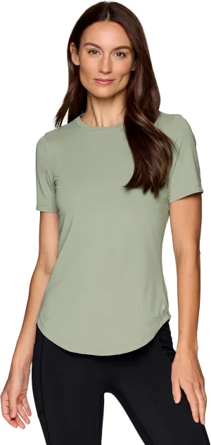 Avalanche Short Sleeve Sun Shirt with Zipper Pocket for Women, Lightweight Quick Dry Mesh T-Shirt with UPF 50  Protection