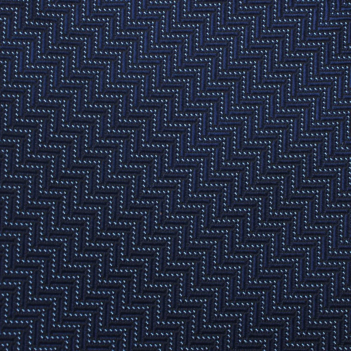 Aztec Blue Herringbone Bow Tie
