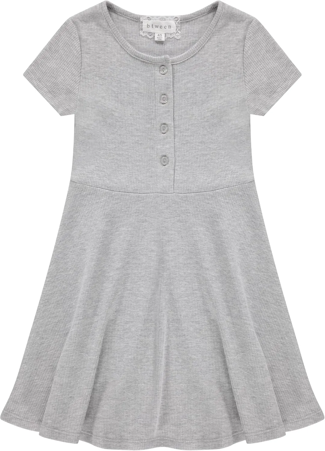 BTween 3 Piece Girls Summer Dress Set Short Sleeve Casual Skater Dresses