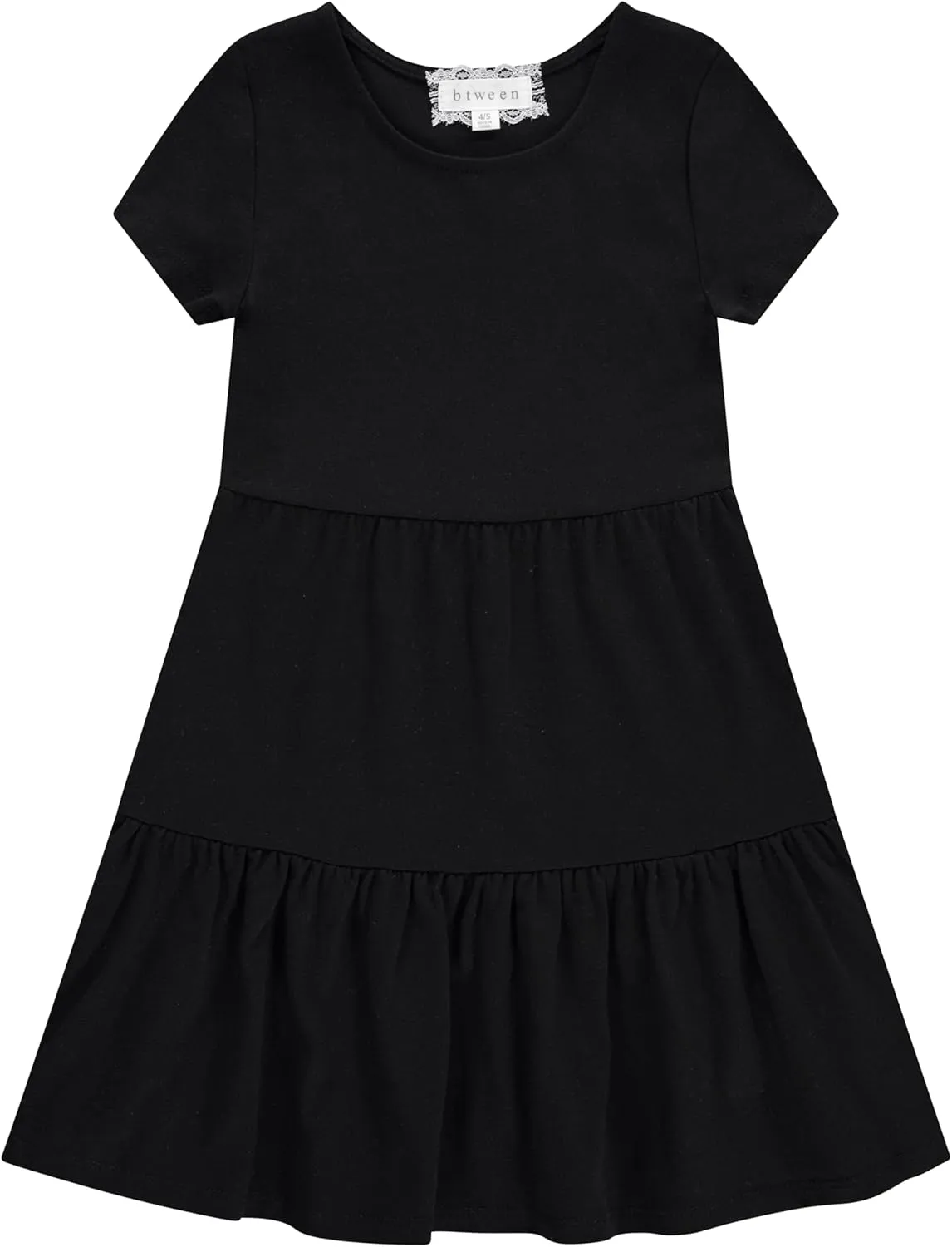 BTween 3 Piece Girls Summer Dress Set Short Sleeve Casual Skater Dresses