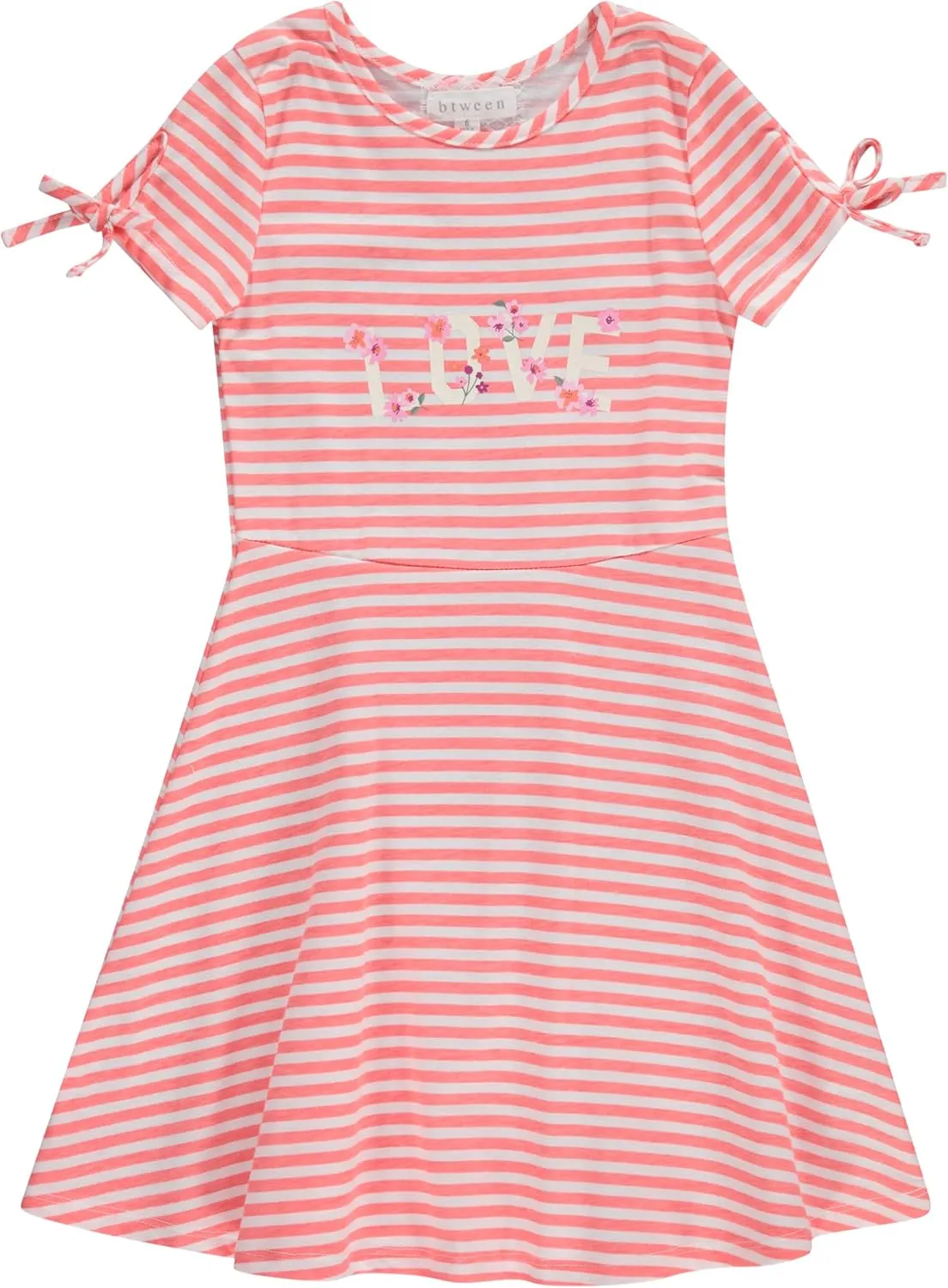 BTween 3 Piece Girls Summer Dress Set Short Sleeve Casual Skater Dresses