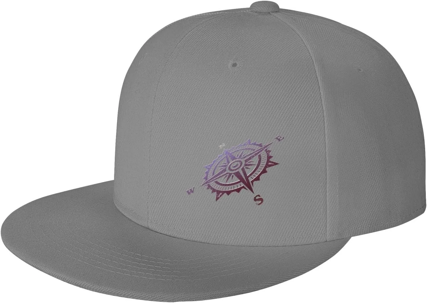 Compass Snapback Hats for Men Women Baseball Cap Flat Bill Brim Hat