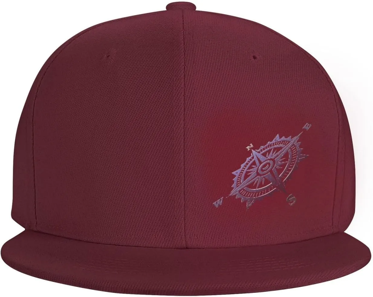 Compass Snapback Hats for Men Women Baseball Cap Flat Bill Brim Hat