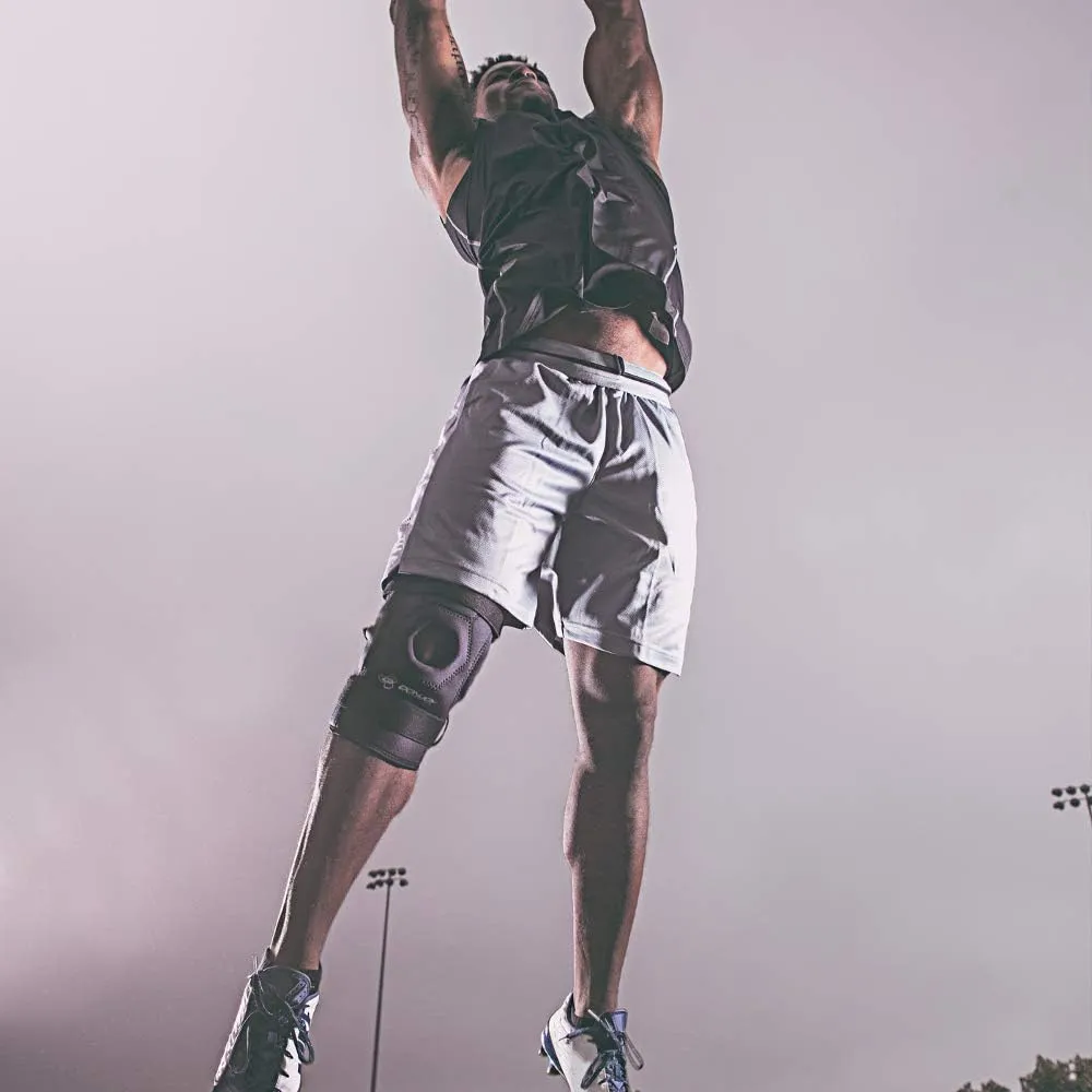 DonJoy Performance Bionic Knee Brace  Hinged, Adjustable Patella Support, Lateral / Medial Ligament (ACL, MCL, LCL), Meniscus, Knee Sprains for Soccer, Basketball, Skiing, Hockey, Running, Water Sports