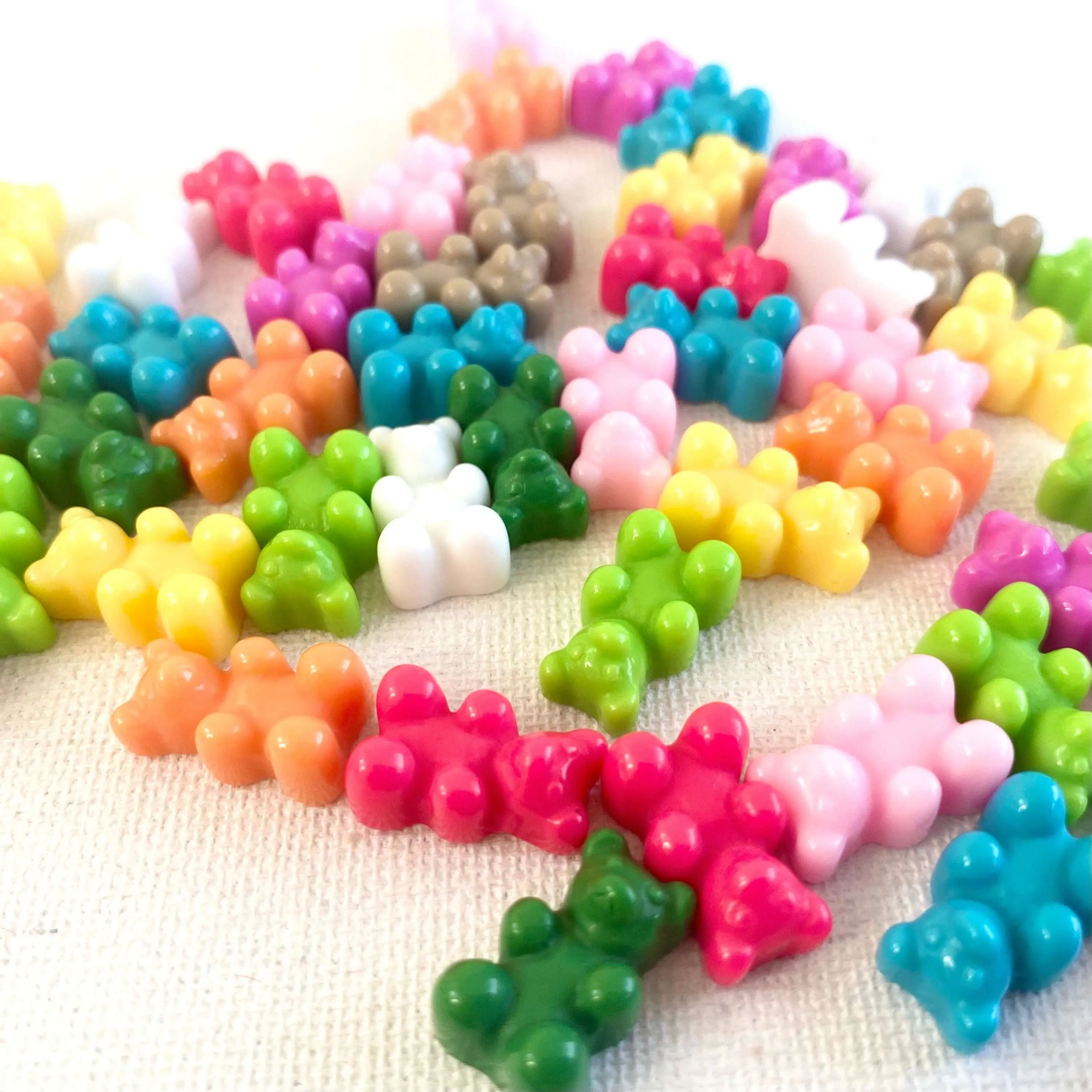 Gummy bear Pendants WITHOUT metal eyelet