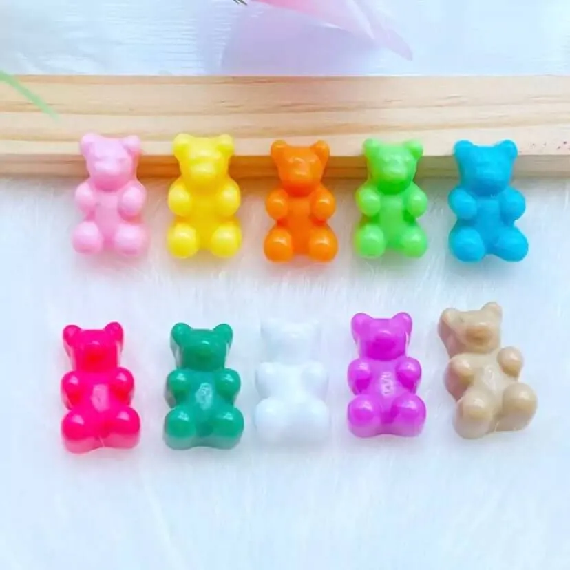 Gummy bear Pendants WITHOUT metal eyelet