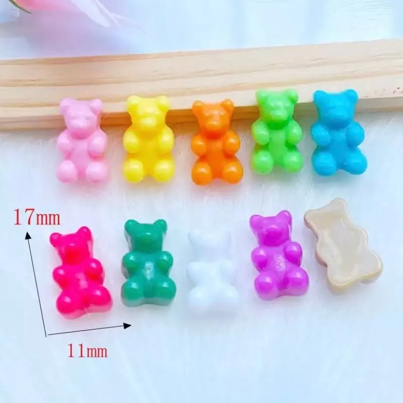 Gummy bear Pendants WITHOUT metal eyelet