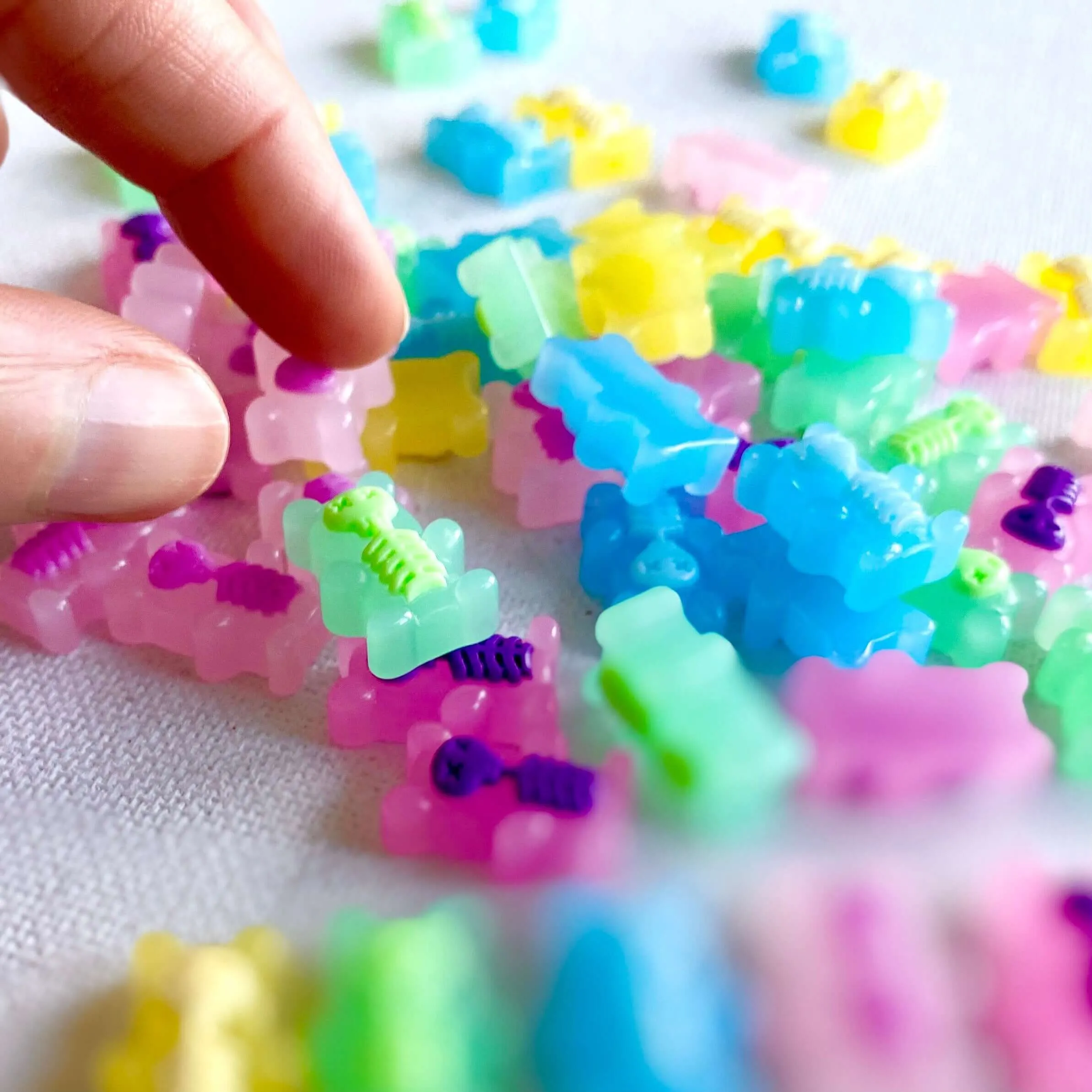 Gummy bear Skeleton Xray Halloween Charms