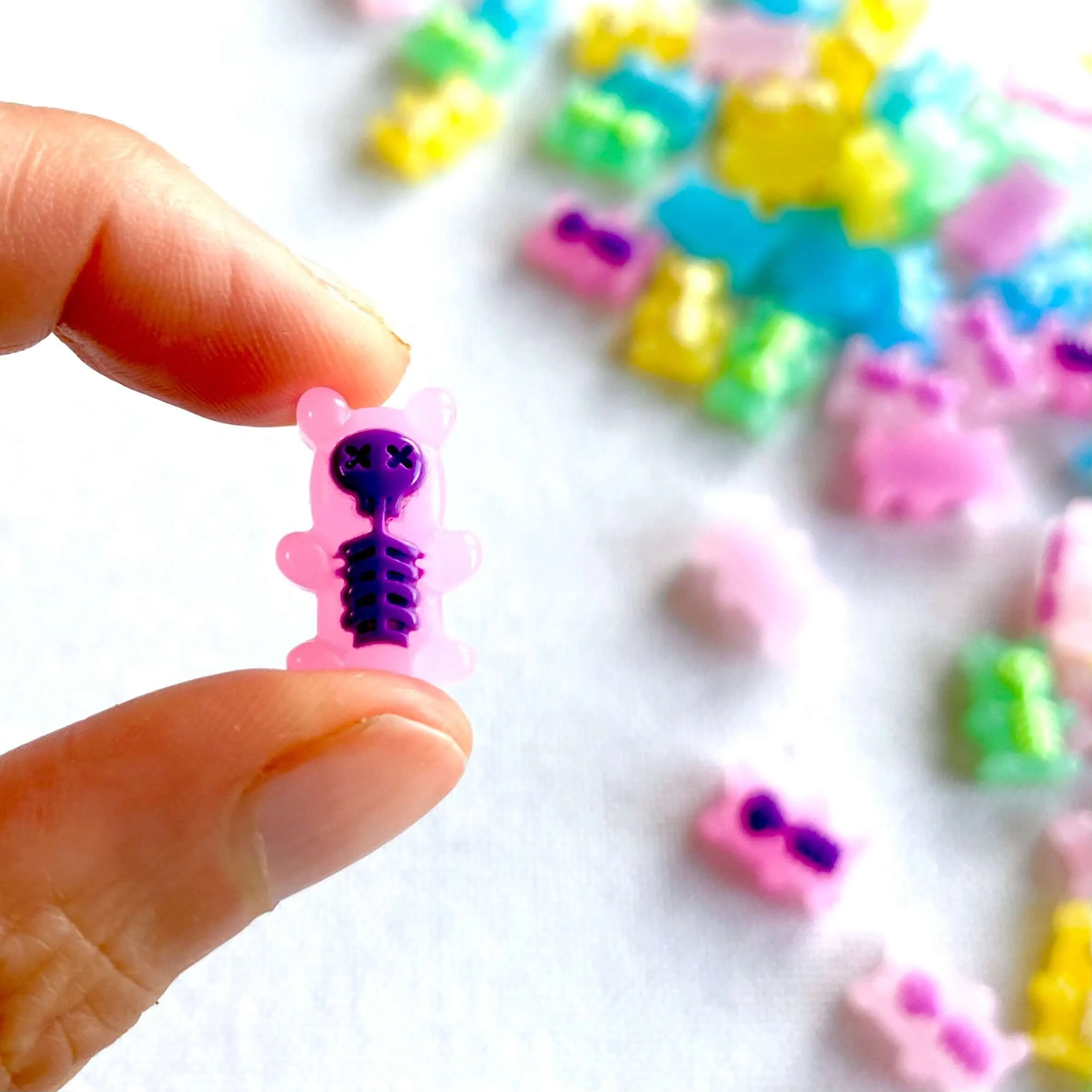 Gummy bear Skeleton Xray Halloween Charms