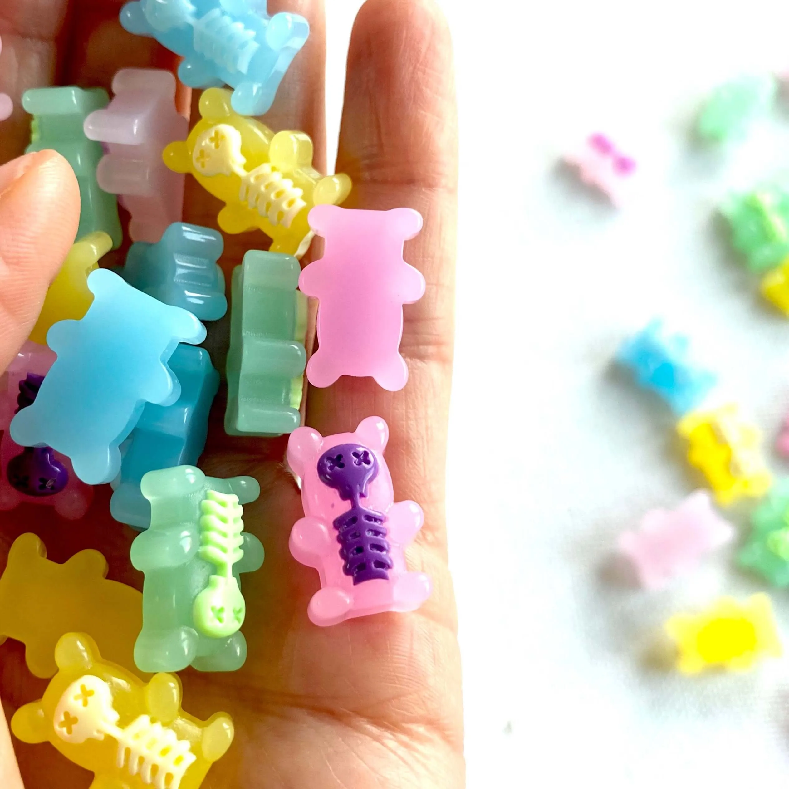 Gummy bear Skeleton Xray Halloween Charms