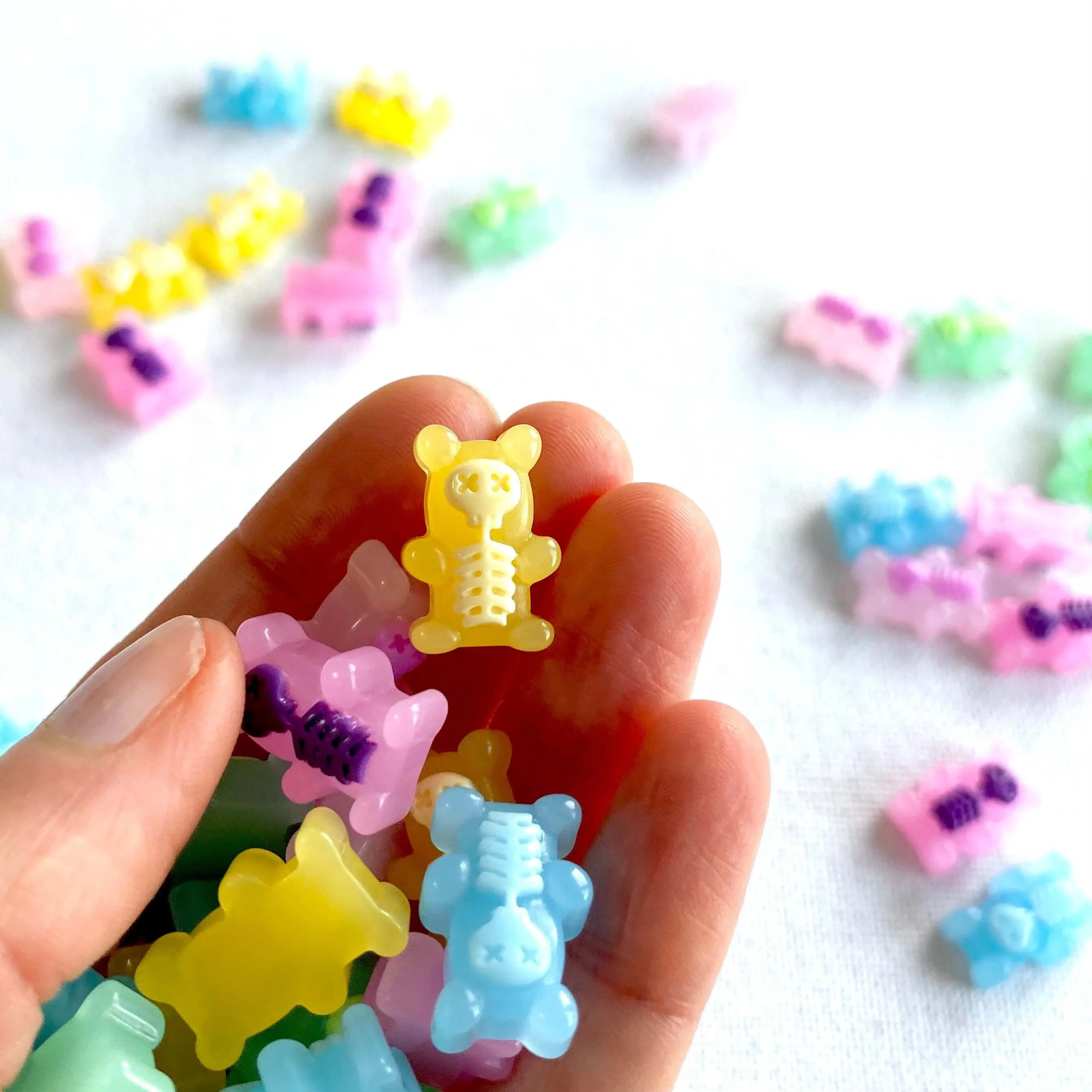 Gummy bear Skeleton Xray Halloween Charms