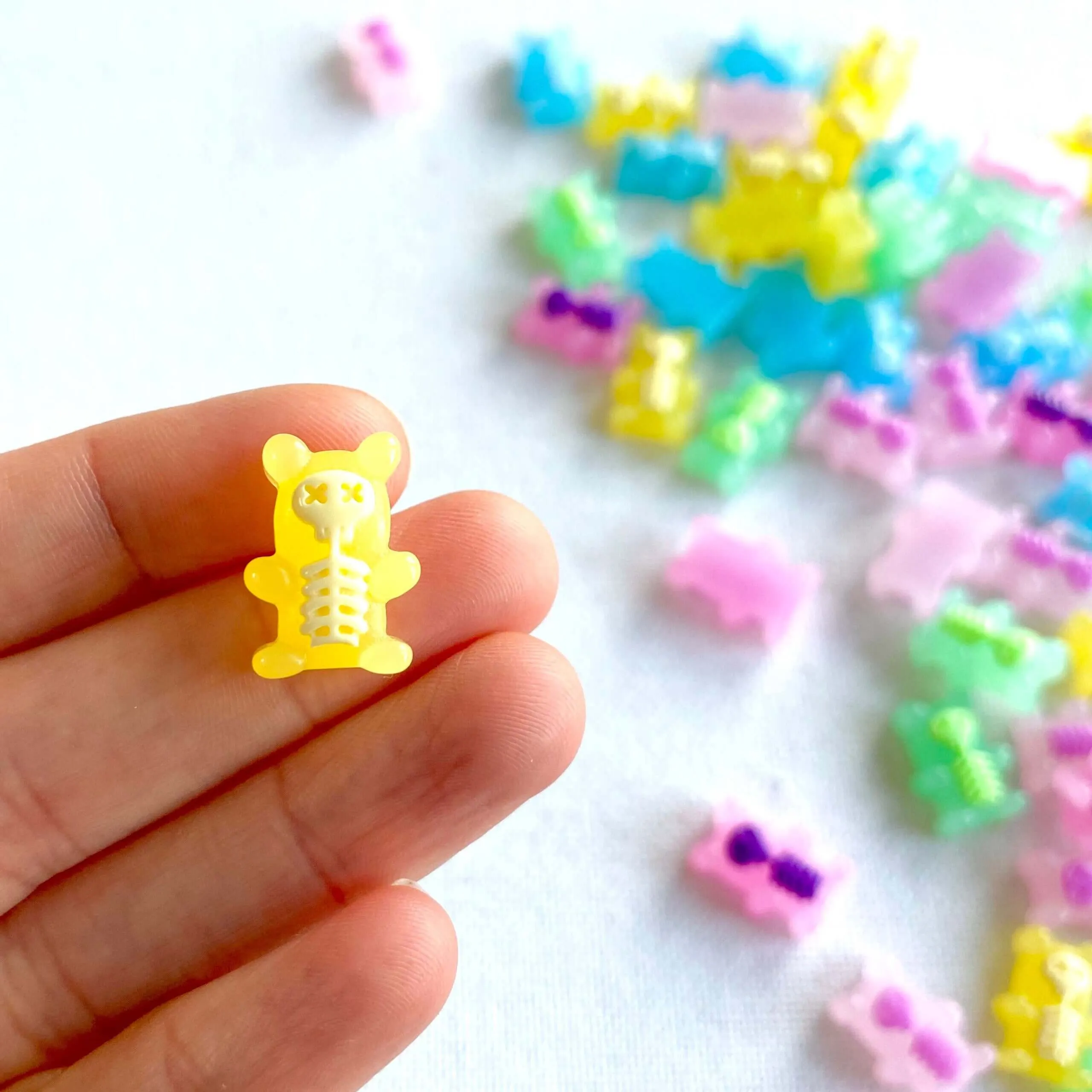 Gummy bear Skeleton Xray Halloween Charms