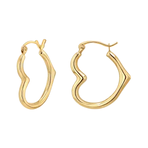 Heart Hoop Earrings