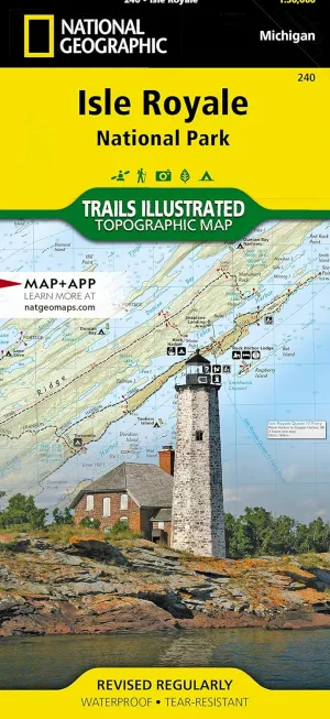 Isle Royale National Park Map (National Geographic Trails Illustrated Map, 240) Map  Folded Map, January 1, 2019