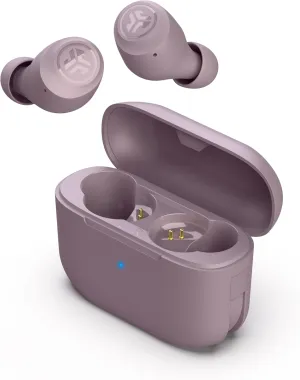 JLab Go Pop  True Wireless Bluetooth Earbuds & Charging Case - Mauve, App Support, Dual Connect, IPX4 Sweat Resistance, Bluetooth 5 Connection, 3 EQ Sound Settings Signature, Balanced, Bass Boost