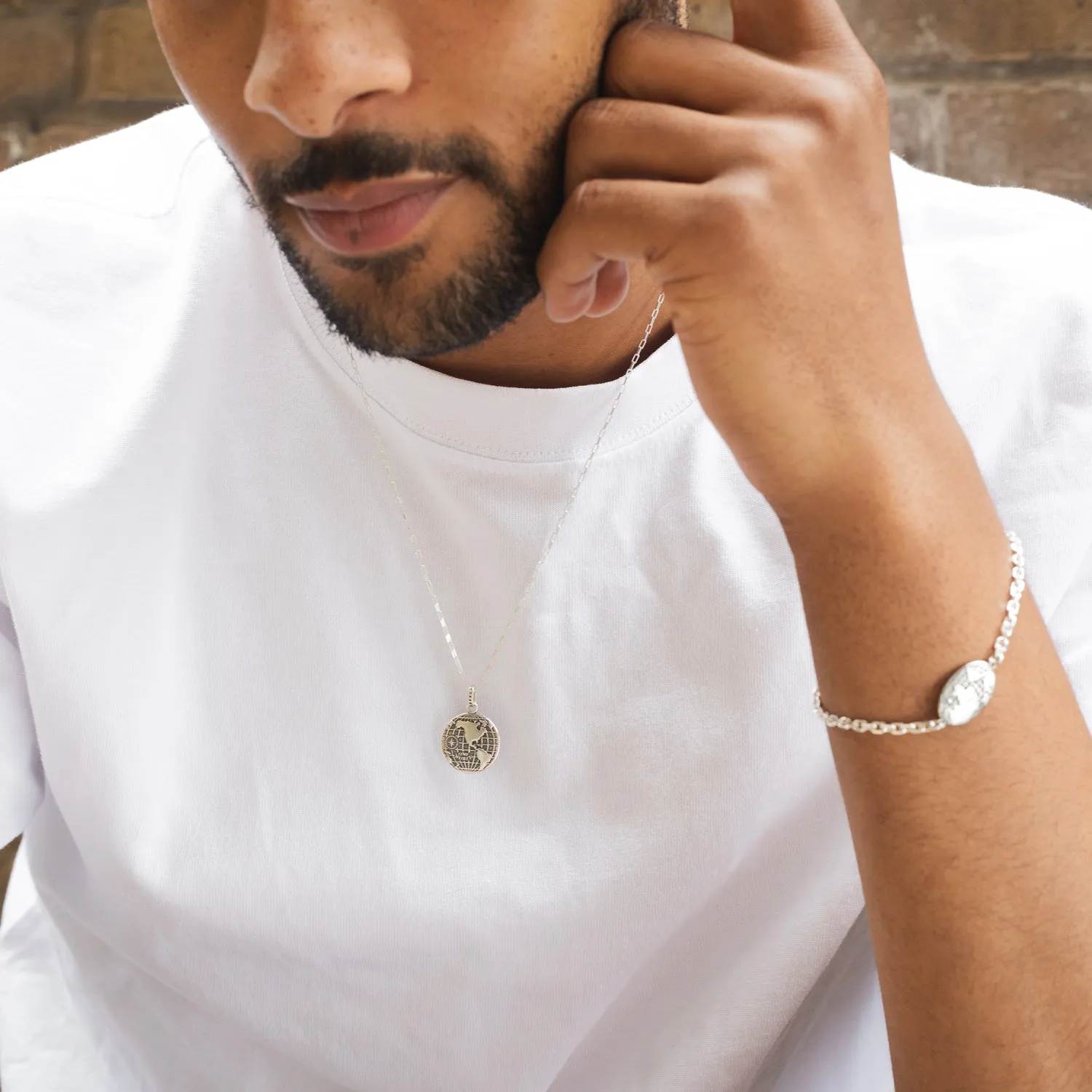 Men's One World Talisman Necklace