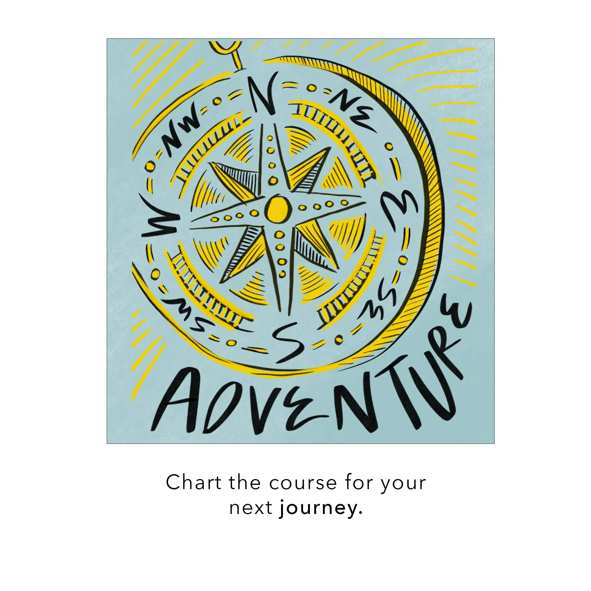 Mini "Adventure" Compass Charm with Pavé Diamonds