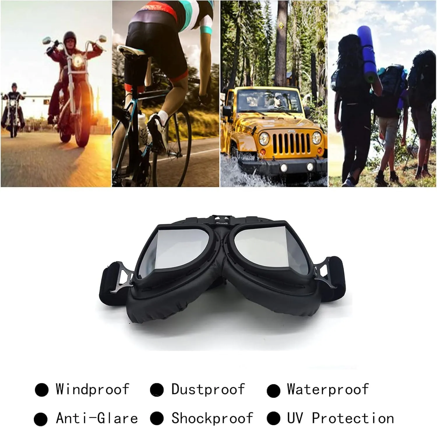 Motorcycle Half Helmet, DOT Approved Adult Men Women Retro Open Face Bike-Helmets, Bicycle/Skateboard Helmet for Adults, Bike, Skate, Scooter, Longboard Half Shell Helmet
