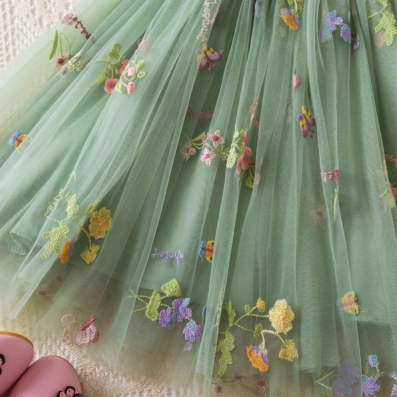 Nileafes Toddler Summer Dress Baby Girl Strap Floral A Line Dress Sleeveless Beach Butterfly Sundress for Toddler Girl