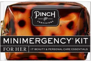 Pinch Provisions Tortoise Shell Minimergency Kit, Includes 17 Travel-Sized Cosmetic Essentials, Convenient for Purses, Emergency Beauty Accessories, Gifts for Holiday??s & Birthday??s
