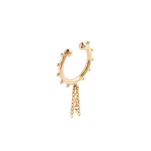 "Sea Anemone" Chain Ear Cuff