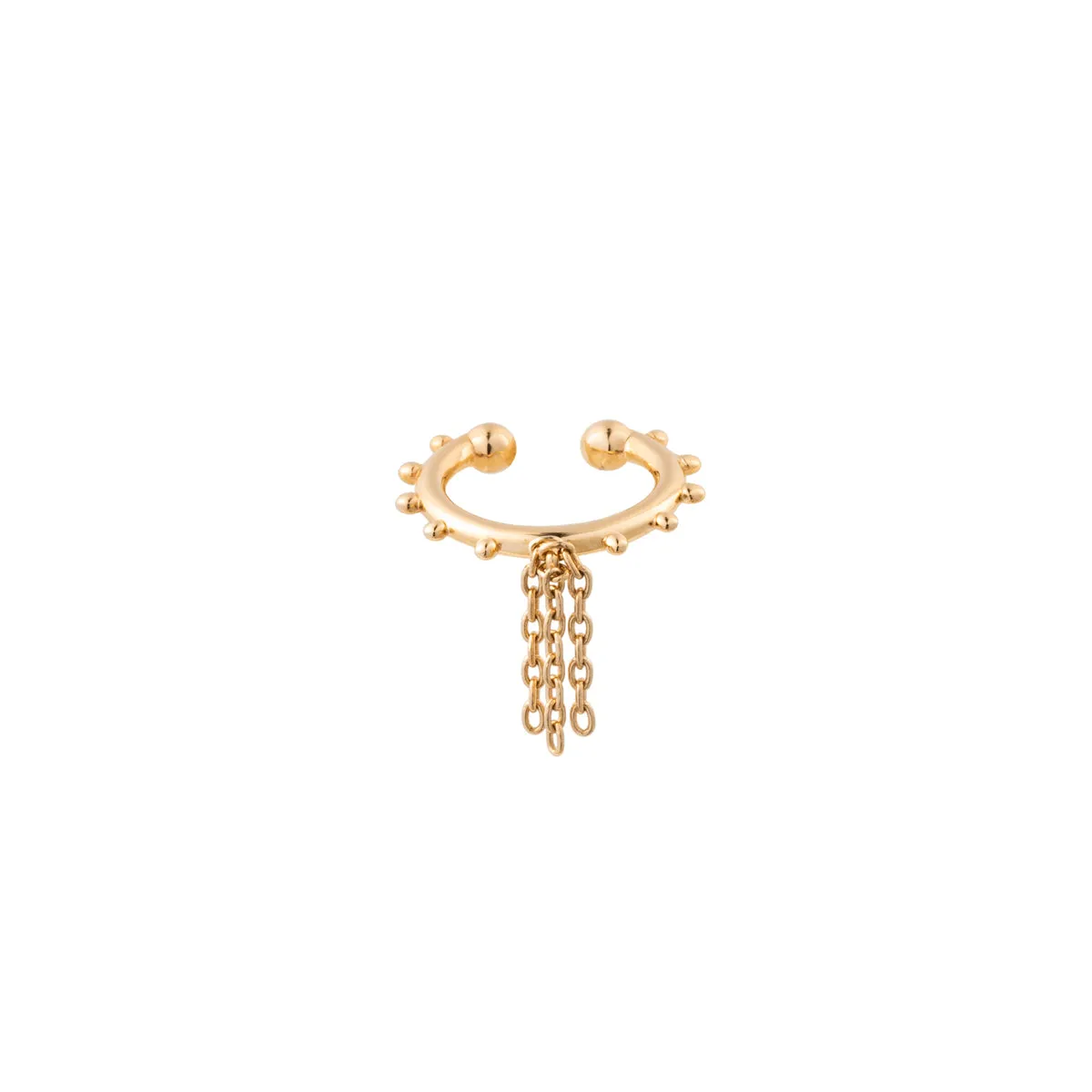 "Sea Anemone" Chain Ear Cuff