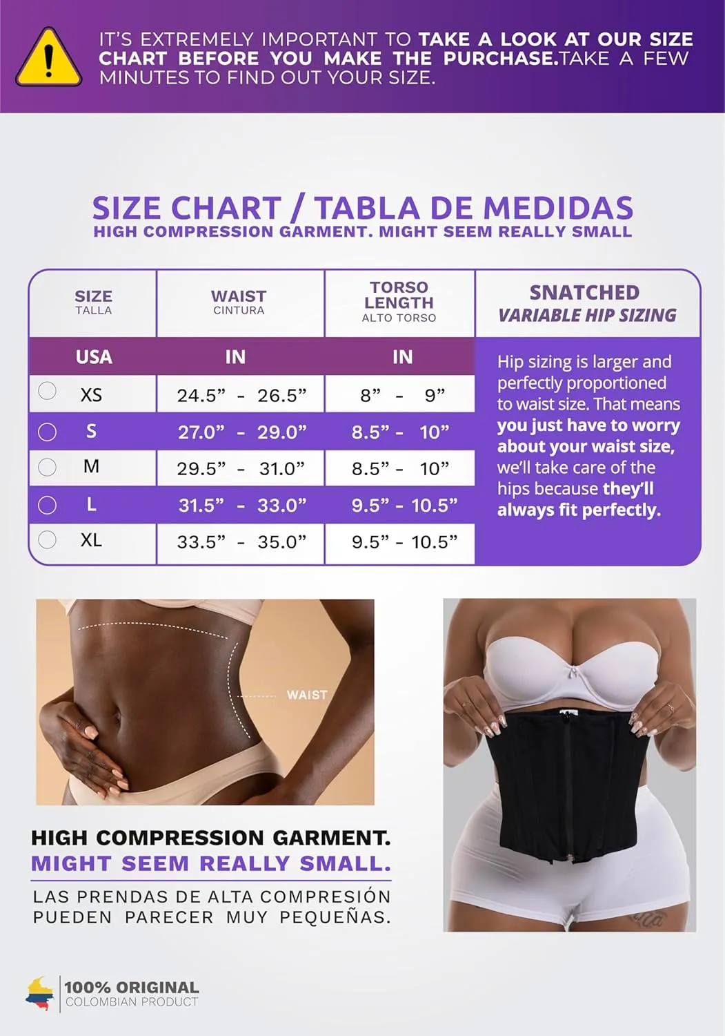 Snatched Body Waist Cincher Shapewear for Women Tummy Control Fajas Colombianas Reductoras | Cincher Trimmer Shaper
