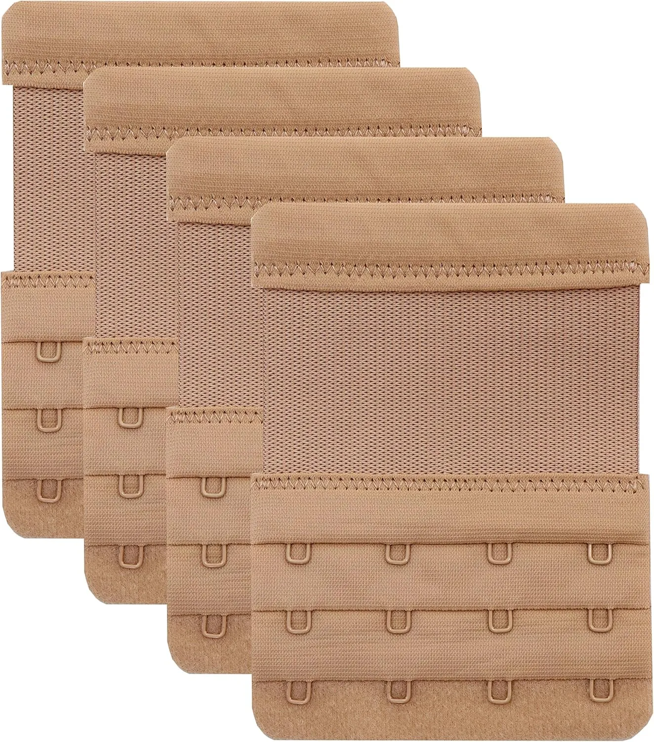 Tamlien 4 Hook Bra Extenders,Stretchy Soft and Comfortable Bra Strap Extender