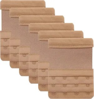 Tamlien 4 Hook Bra Extenders,Stretchy Soft and Comfortable Bra Strap Extender