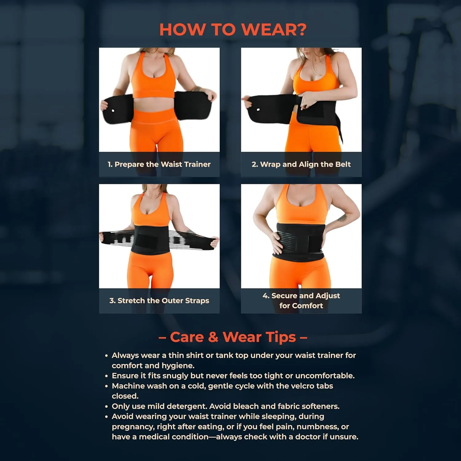 Waist Trainer for Women  Waist Cincher & Ab Belt|Tummy Control Body Shaper|Core Compression & Back Support