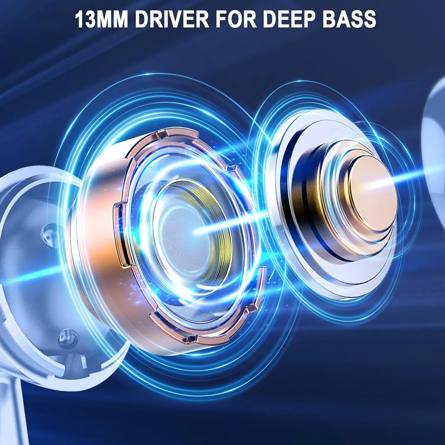 Wireless Earbuds, Bluetooth 5.4 Earbuds USB C Stereo Bass, Bluetooth Headphones in Ear Noise Cancelling Mic, Sports Earphones IP7 Waterproof, 40H Playtime Mini Charging Case Ear Buds for Android iOS